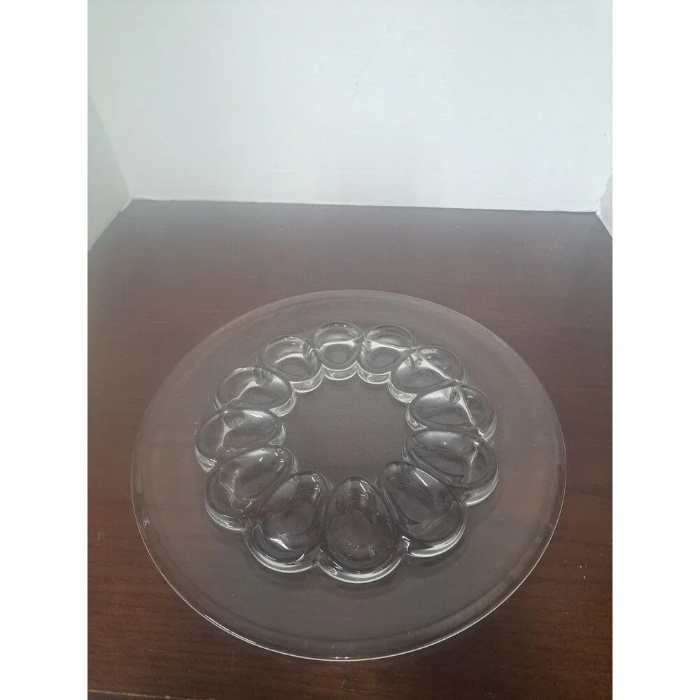 Vintage Duncan Miller Deviled Egg Glass Serving Platter